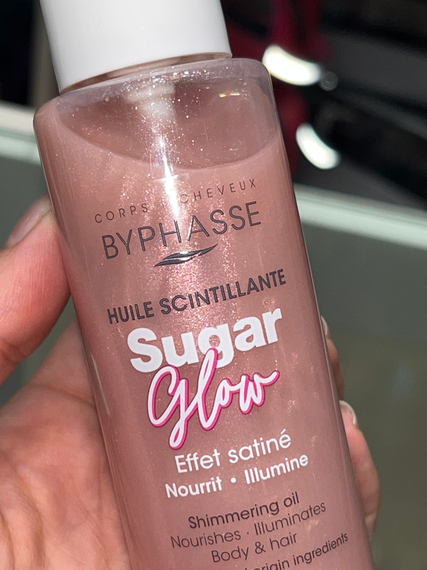 روغن شیمرینگ بدن و مو بایفاس مدل Sugar Glow حجم ۱۰۰ میل